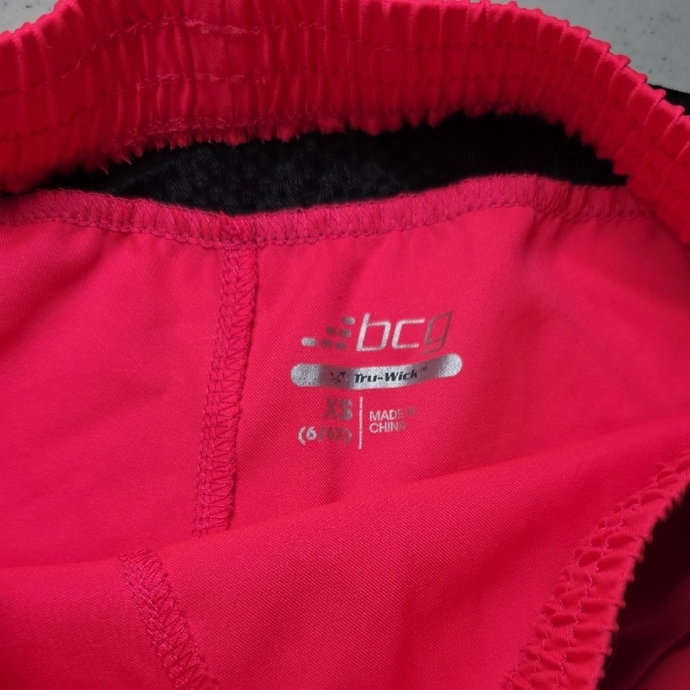 BCG  Pink Athletic Shorts Girl's size XS 6/6X - Picture 2 of 3